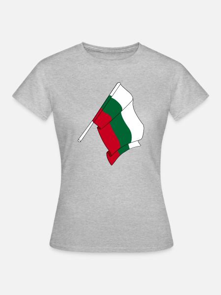 Flagge Bulgarien - Frauen T-Shirt - Grau meliert