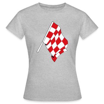 Drapeau de la province du Brabant-Septentrional - T-shirt Femme - gris chiné - Devant - AI Model Female 172 dark (172cm)