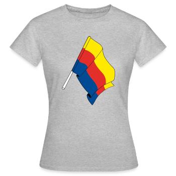 Drapeau de la province de Hollande du Nord - T-shirt Femme - gris chiné - Devant - AI Model Female 172 dark (172cm)