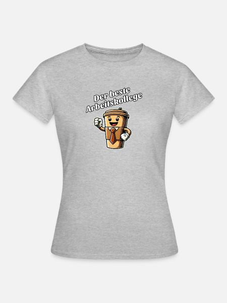 Bester Arbeitskollege - Frauen T-Shirt - Grau meliert
