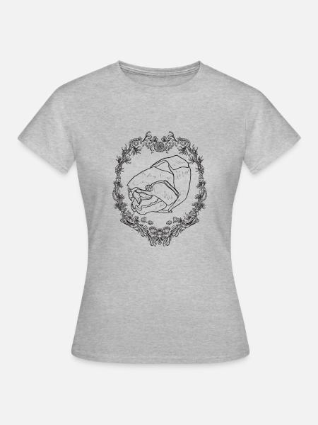 Dunkleosteus - Frauen T-Shirt - Grau meliert