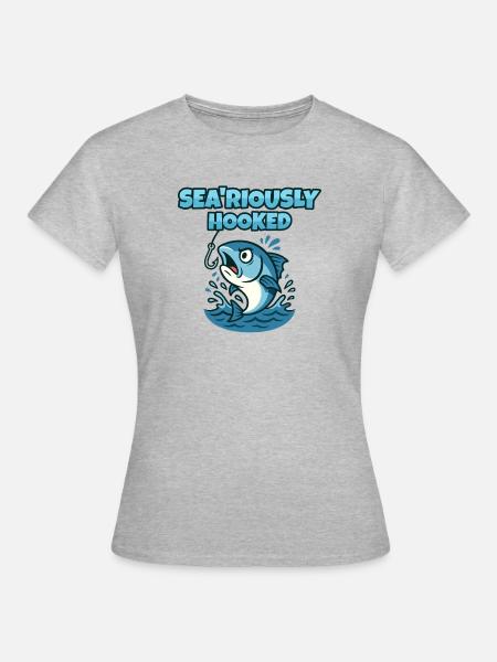 Seegehakt - Frauen T-Shirt - Grau meliert