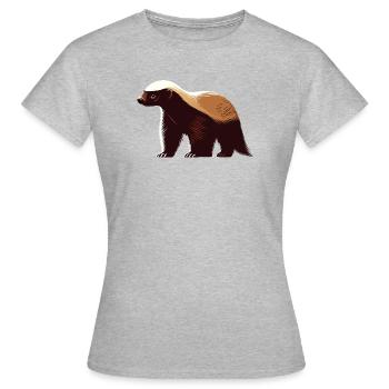 Ratel - T-shirt Femme - gris chiné - Devant - AI Model Female 172 dark (172cm)