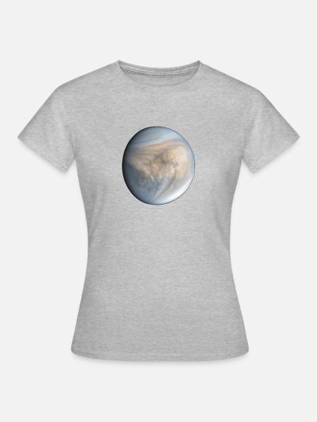 Venus-Planet - Frauen T-Shirt - Grau meliert