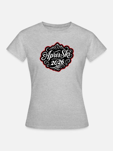 Apres-Ski 2026 Apres Ski - Frauen T-Shirt - Grau meliert