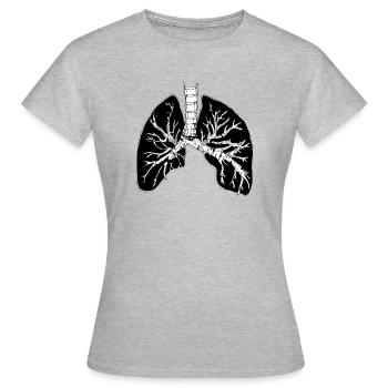 Lung Tree No. 2 - Women's T-Shirt - heather grey - Front - AI Model Female 172 dark (172cm)
