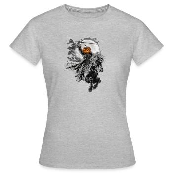 Mercenaire hessois en cavalier sans tête Halloween - T-shirt Femme - gris chiné - Devant - AI Model Female 172 dark (172cm)