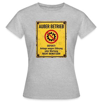 Kaputt - Frauen T-Shirt - Grau meliert - Vorne - AI Model Female 172 dark (172cm)