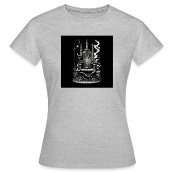The throne of the fallen sovereign - Women's T-Shirt - heather grey - Front - AI Model Female 172 dark (172cm)