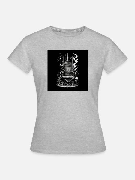 Der Thron des gefallenen Souveräns - Frauen T-Shirt - Grau meliert