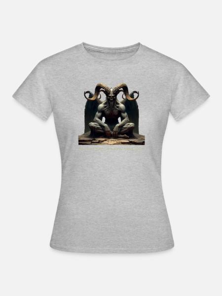 Dämonischer Nachtwächter - Frauen T-Shirt - Grau meliert