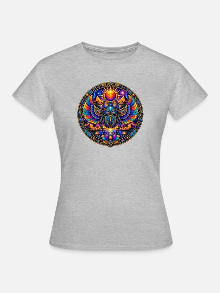Skarabäus - Frauen T-Shirt - Grau meliert