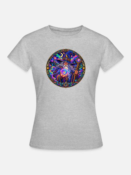 Zauberer - Frauen T-Shirt - Grau meliert