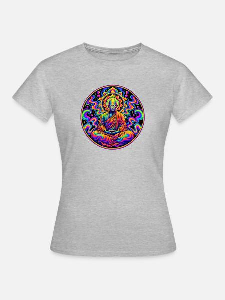 Mönch - Frauen T-Shirt - Grau meliert