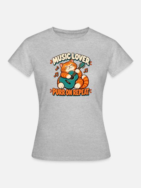 Melomane - Frauen T-Shirt - Grau meliert