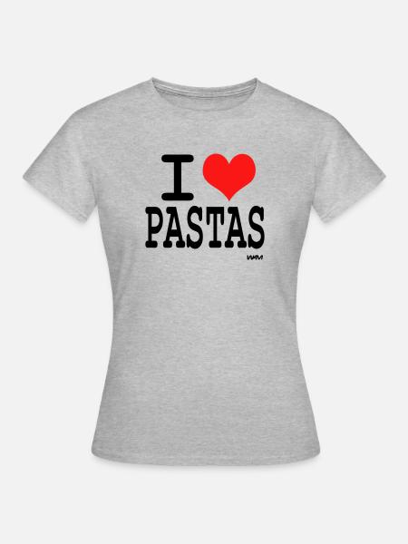 pastas - Frauen T-Shirt - Grau meliert