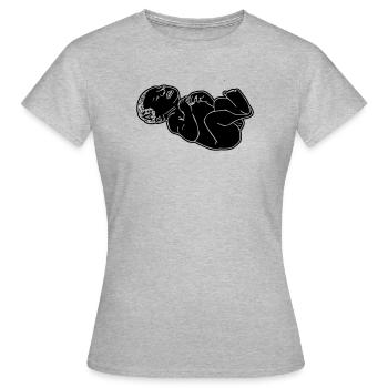 Newborn Baby Shadow Illustration - Women's T-Shirt - heather grey - Front - AI Model Female 172 dark (172cm)
