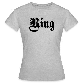 King 5. - Women's T-Shirt - heather grey - Front - AI Model Female 172 dark (172cm)