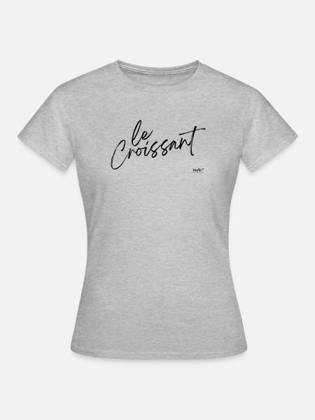 Le Croissant - Frauen T-Shirt - Grau meliert