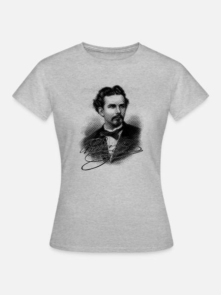 Da Kini - schwarze Edition - Frauen T-Shirt - Grau meliert
