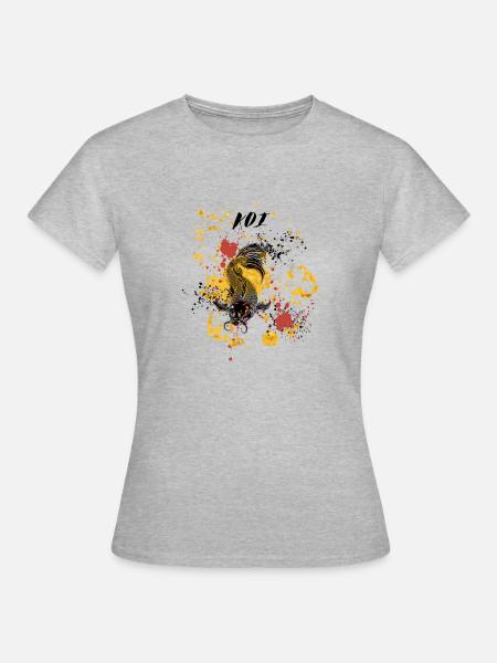 KOI - Frauen T-Shirt - Grau meliert