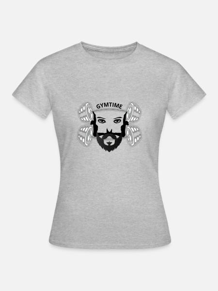 GYMTIME 2 - Frauen T-Shirt - Grau meliert