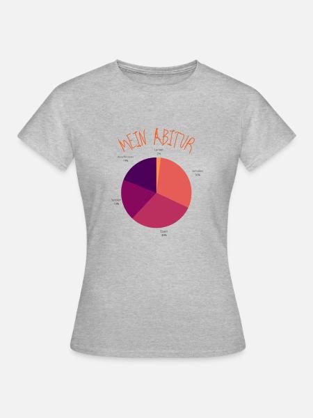 Mein Abitur - Frauen T-Shirt - Grau meliert