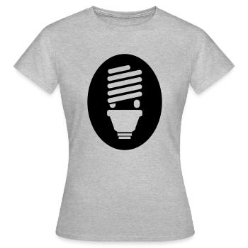 Lampe énergétique - T-shirt Femme - gris chiné - Devant - AI Model Female 172 dark (172cm)