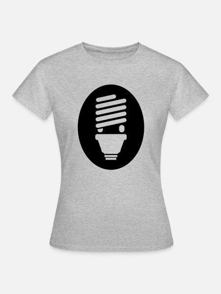 Energy Lamp - Frauen T-Shirt - Grau meliert