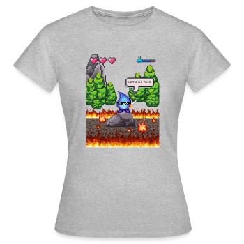 The Little Waterdrop - Women's T-Shirt - heather grey - Front - AI Model Female 172 dark (172cm)