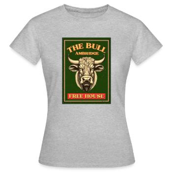 The Bull Pub Ambridge Sign - Women's T-Shirt - heather grey - Front - AI Model Female 172 dark (172cm)