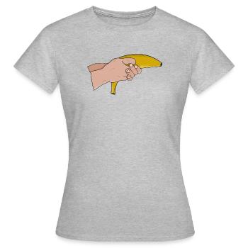Banane mortelle - T-shirt Femme - gris chiné - Devant - AI Model Female 172 dark (172cm)