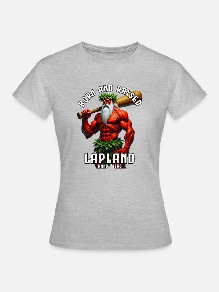 Der wilde Mann - Frauen T-Shirt - Grau meliert