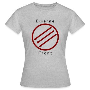 Eiserne Front - Drei Pfeile - Women's T-Shirt - heather grey - Front - AI Model Female 172 dark (172cm)