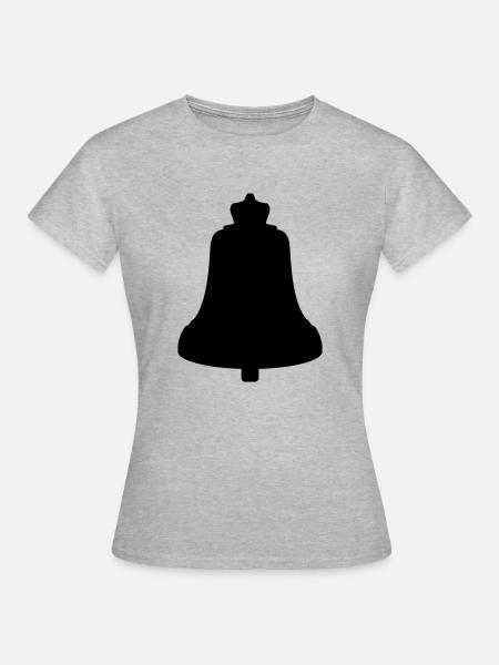 Kirchen Glocke - Frauen T-Shirt - Grau meliert