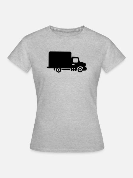 Transporter Van - Frauen T-Shirt - Grau meliert