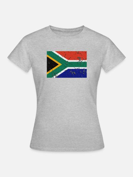 Südafrika - Frauen T-Shirt - Grau meliert