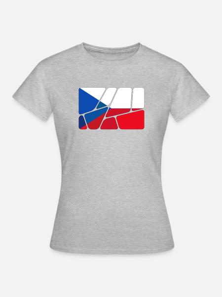 Tschechien - Frauen T-Shirt - Grau meliert