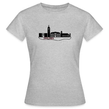 Skyline experience - Women's T-Shirt - heather grey - Front - AI Model Female 172 dark (172cm)