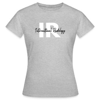 Interventionelle Radiologie-Technologin IR-Gift - Frauen T-Shirt - Grau meliert - Vorne - AI Model Female 172 dark (172cm)