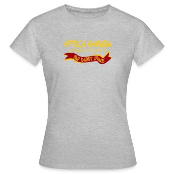 Afrika Namibia, Big Daddy Dune, Koordinaten - Frauen T-Shirt - Grau meliert - Vorne - AI Model Female 172 dark (172cm)
