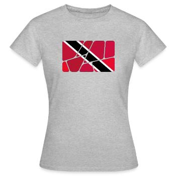 Trinité-et-Tobago - T-shirt Femme - gris chiné - Devant - AI Model Female 172 dark (172cm)