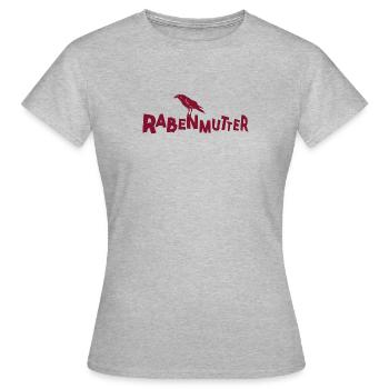 Mauvaise mère - mère - maman - maman - corbeau - T-shirt Femme - gris chiné - Devant - AI Model Female 172 dark (172cm)
