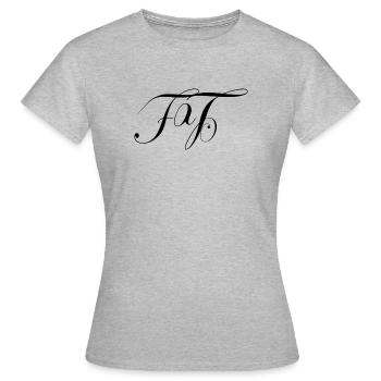 FAB upside down LOL - Frauen T-Shirt - Grau meliert - Vorne - AI Model Female 172 dark (172cm)