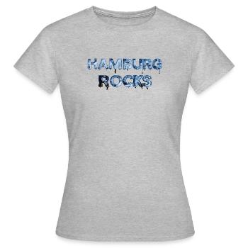 Rochers de Hambourg - T-shirt Femme - gris chiné - Devant - AI Model Female 172 dark (172cm)
