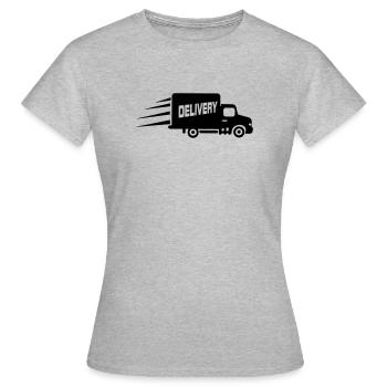 Fourgon transporteur - T-shirt Femme - gris chiné - Devant - AI Model Female 172 dark (172cm)