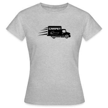 Carpet rolls logo car - Women's T-Shirt - heather grey - Front - AI Model Female 172 dark (172cm)