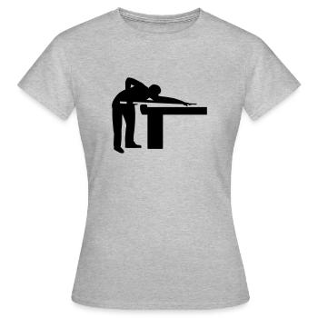 Pool billards - Women's T-Shirt - heather grey - Front - AI Model Female 172 dark (172cm)