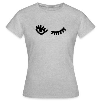 Clin d’œil - T-shirt Femme - gris chiné - Devant - AI Model Female 172 dark (172cm)