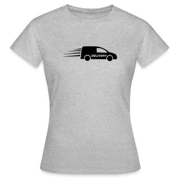 Destinations de livraison en van - T-shirt Femme - gris chiné - Devant - AI Model Female 172 dark (172cm)